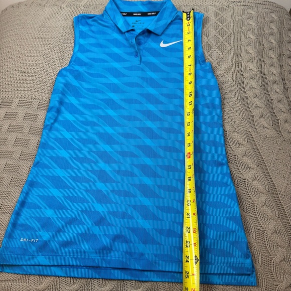 Nike Women’s Golf Blue Performance Sleeveless Polo Shirt ~ Small - Picture 5 of 13